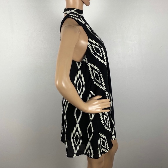 NEW SHOW ME YOUR MUMU BLACK TRIBAL PRINT MINI DRESS - Picture 4 of 6